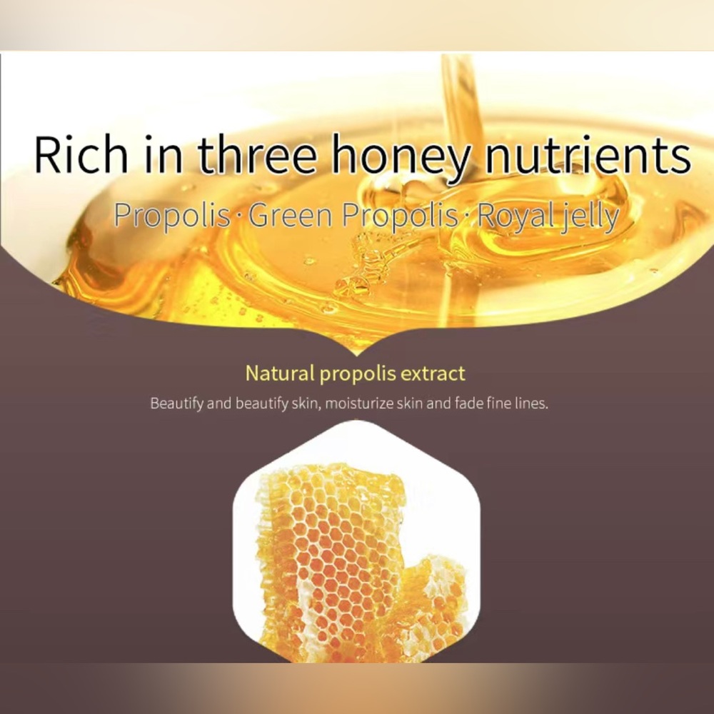 All-Day Moisture Propolis Lip Balm in Honey Pot Hydrating Long Lasting Smooth - Picture 2 of 4